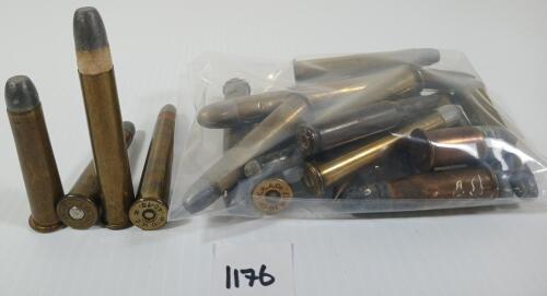 AMMO: 22X VINTAGE MISC RNDS - .38-56, .500-465 NITRO, .40-82 WCF, ETC