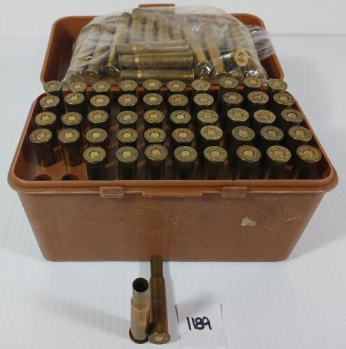 BRASS: APPROX 100X MIXED .30-30 WIN
