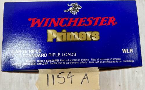 PRIMERS: APPROX 1000X WINCHESTER NO. WLR PRIMERS