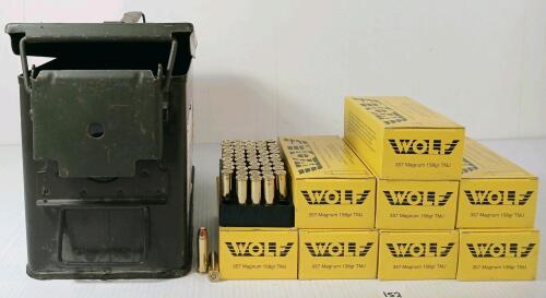 AMMO: 400X WOLF .357 MAG - 158GR - TMJ - INCL AMMO BOX