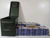 AMMO: APPROX 500X FEDERAL AMERICAN EAGLE .223 REM - 55GR - INCL AMMO BOX