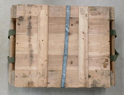 AMMO: QTY OF UNKNOWN MILITARY RNDS - 41.5 LBS - CRATE SEALED
