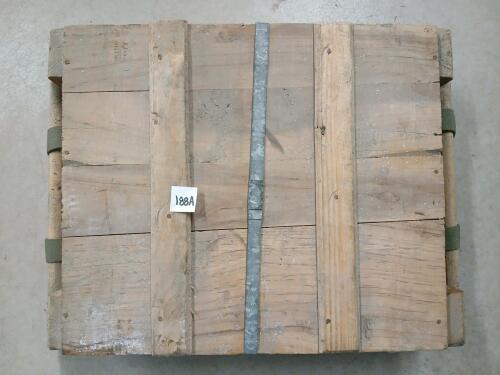 AMMO: QTY OF UNKNOWN MILITARY RNDS - 40.5LBS - SEALED CRATE