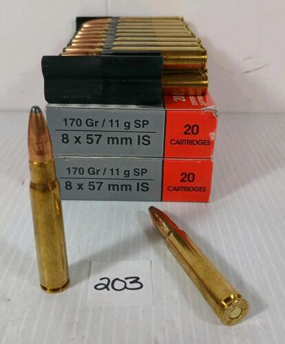 AMMO: 40X IGMAN 8X57MM - 170GR - SP
