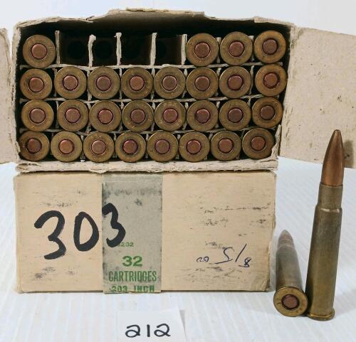 AMMO: 62X .303 BRIT MILITARY ISSUE RNDS