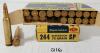AMMO / BRASS: 37X CIL DOMINION .244 REM - 75GR - SP LIVE / 3X BRASS