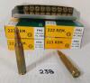 AMMO: 100X SELLIER & BELLOT .223 REM - 55GR - FMJ
