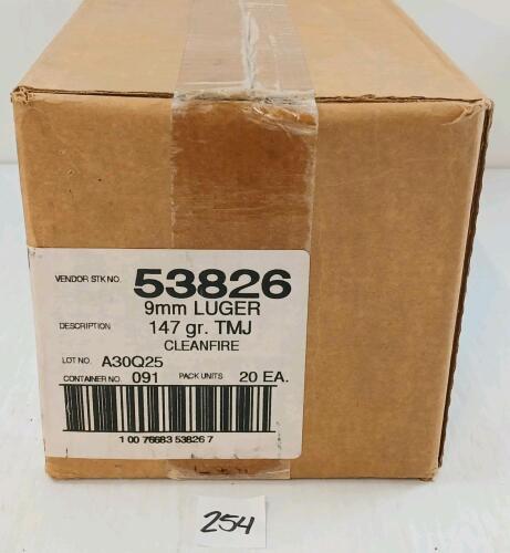 AMMO: 1000X CCI 9MM LUGER - 147GR - TMJ