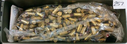 AMMO: 1000X XMETAL 9MM -124GR - RN - RELOADS W/ CRATE