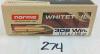 AMMO: 20X NORMA WHITETAIL .308WIN - 150GR
