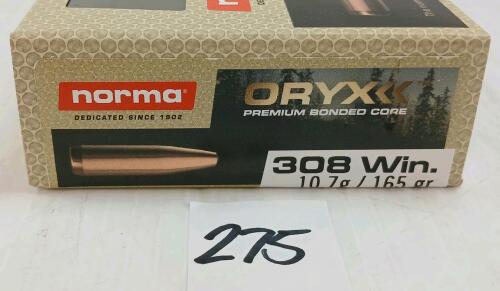 AMMO: 20X NORMA ORYX .308WIN - 165GR