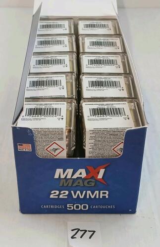 AMMO: 500X CCI .22WMR - 40GR
