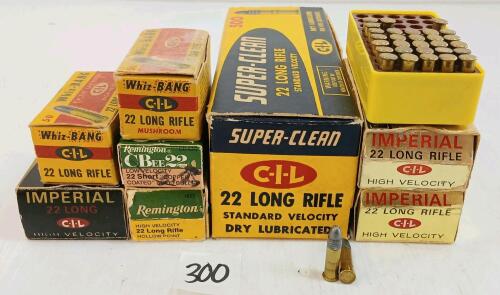 AMMO: APPROX 500X MIXED .22CAL
