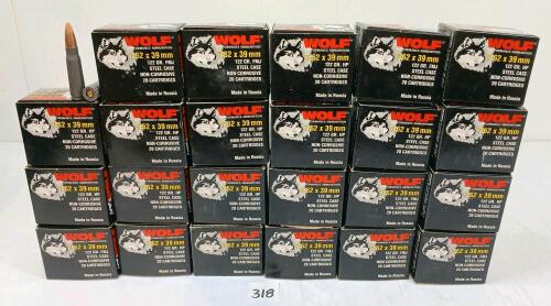 AMMO: 460X WOLF 7.62XX39MM - 122GR