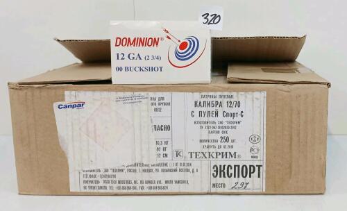 AMMO: 150X DOMINION 12GA - 2-3/4IN - BUCKSHOT