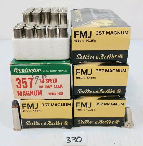 AMMO/BRASS: 238X FEDERAL & REMINGTON .357MAG - 158GR