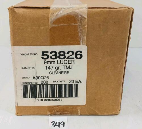 AMMO: 1000X LAWMAN 9MM LUGER - 147GR - TMJ