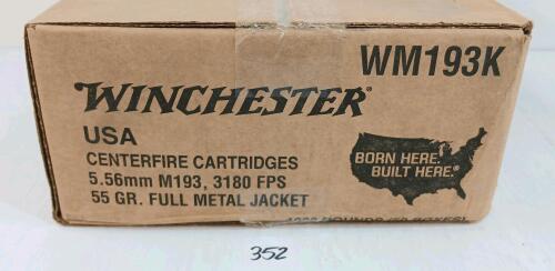 AMMO: 1000X WINCHESTER 5.56MM - 55GR - FMJ
