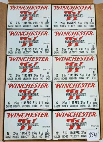 AMMO: 250X WINCHESTER 12GA - 2-3/4IN - NO. 8 SHOT