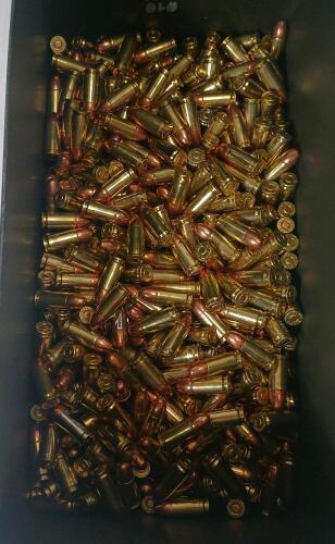 AMMO: QTY OF MIXED 9X19 & 9MM LUGER - APPROX 32.5 LBS