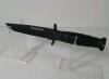 SMITH & WESSON BULLSEYE SEARCH & RESCUE TANTO SURVIVAL KNIFE W/ SHEATH