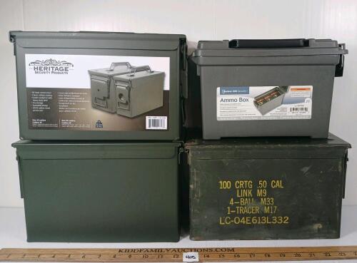 LOT OF 4 - AMMO BOXES