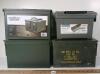 LOT OF 4 - AMMO BOXES