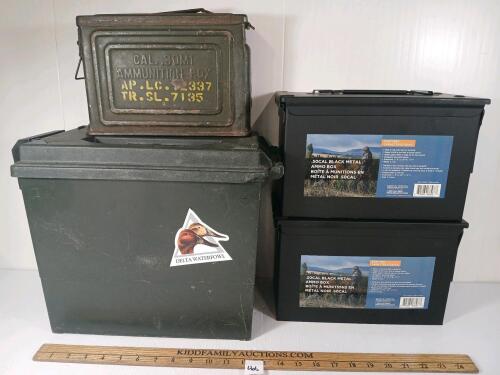 LOT OF 4 - AMMO BOXES