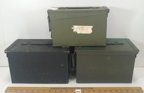 LOT OF 3 - AMMO BOXES