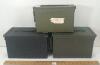 LOT OF 3 - AMMO BOXES