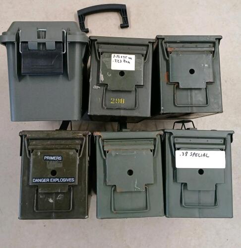 LOT OF 6 - AMMO CRATES