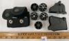 LOT OF 8 - REVOLVER, .223REM & 8MM SPEED LOADERS W/ HOLSTER
