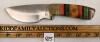 CHEROKEE STONE WORKS KNIFE W/ LEATHER SHEATH - 2