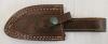 CHEROKEE STONE WORKS KNIFE W/ LEATHER SHEATH - 5