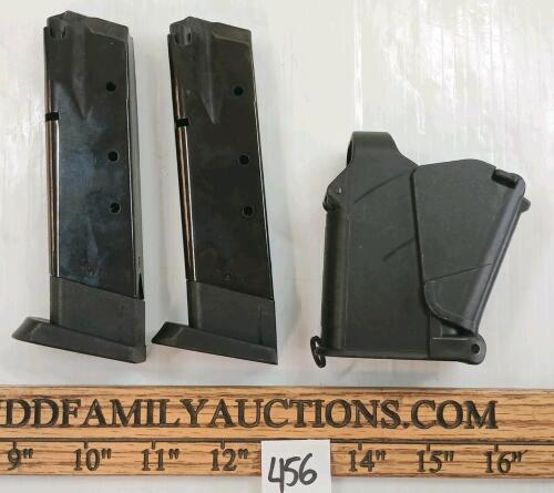 LOT OF 3 - 9MM MAGS & PISTOL MAG LOADER - PAL REQ.