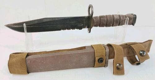 USMC OKC 3S COMBAT KNIFE W/ SCABBARD & FROG
