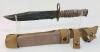 USMC OKC 3S COMBAT KNIFE W/ SCABBARD & FROG