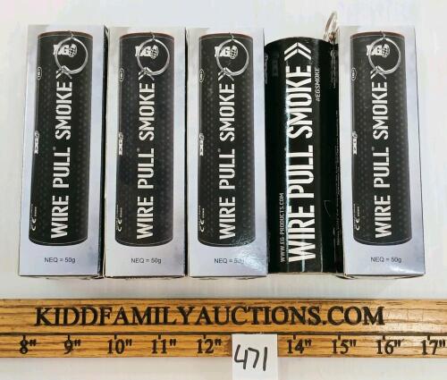 LOT OF 4 - EG WIRE PULL SMOKE BOMBS