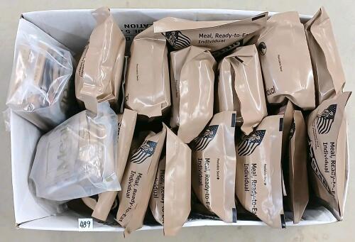 QTY OF MRE STAR PACKS - MEAT & VEGETARIAN OPTIONS