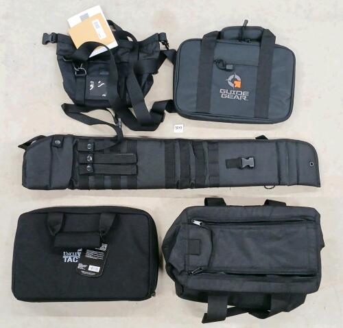 LOT OF 5 - SOFT CARRIERS & POUCHES