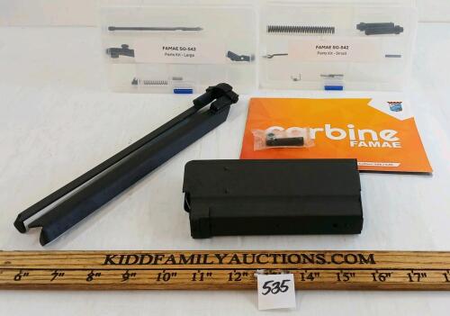 QTY OF CARBINE FAMAE PARTS - W/ MAG - PAL REQ.