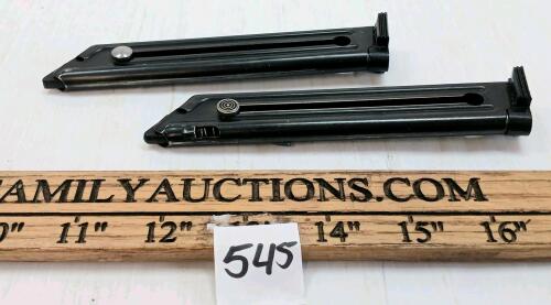 LOT OF 2 - RUGER .22CAL MAGS - PAL REQ.