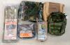LOT OF 6 - TANKER'S TOOL BAG, 6L WATERPROOF BAG, CAMO FIELD PACK & OTHER BAGS