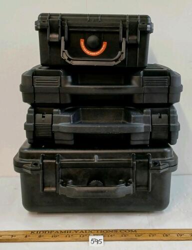LOT OF 4 - HARD HANDGUN CASES