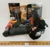 JOB LOT - SURVIVAL ACCESSORIES - FIRE STARTER, WATERPROOF MATCHES, PARACORD, HEAD LAMPS, ETC
