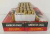 AMMO: 100X AMERICAN EAGLE 9 MM LUGER - 115GR - FMJ