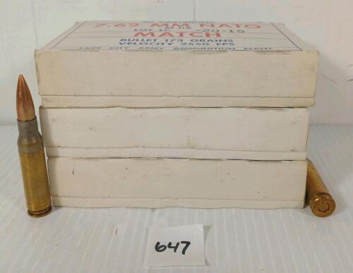 AMMO: 60X MILITARY 7.62 MM NATO - 173GR