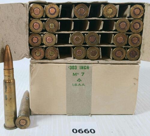 AMMO: 64X MILITARY ISSUE .303 BRIT - MK 7