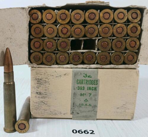 AMMO: 64X MILITARY ISSUE .303 BRIT - MK 7