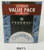 AMMO: 525X FEDERAL CHAMPION .22 LR - 36GR - HP - SEALED